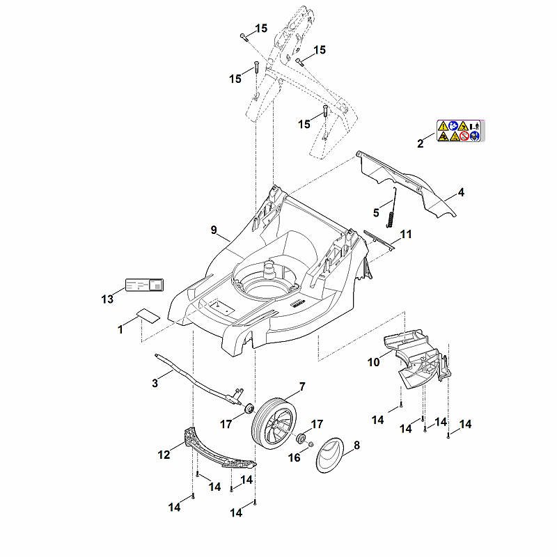 Stihl RMA443.1TC - Housing, Front Axle