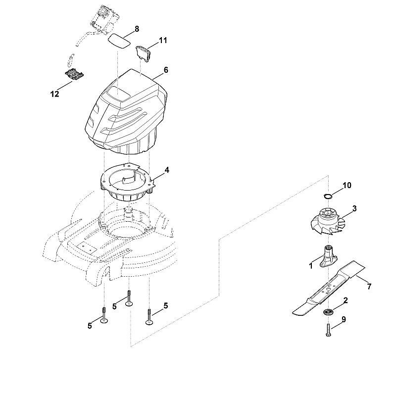 Stihl RMA443.1TC - Motor, Blade