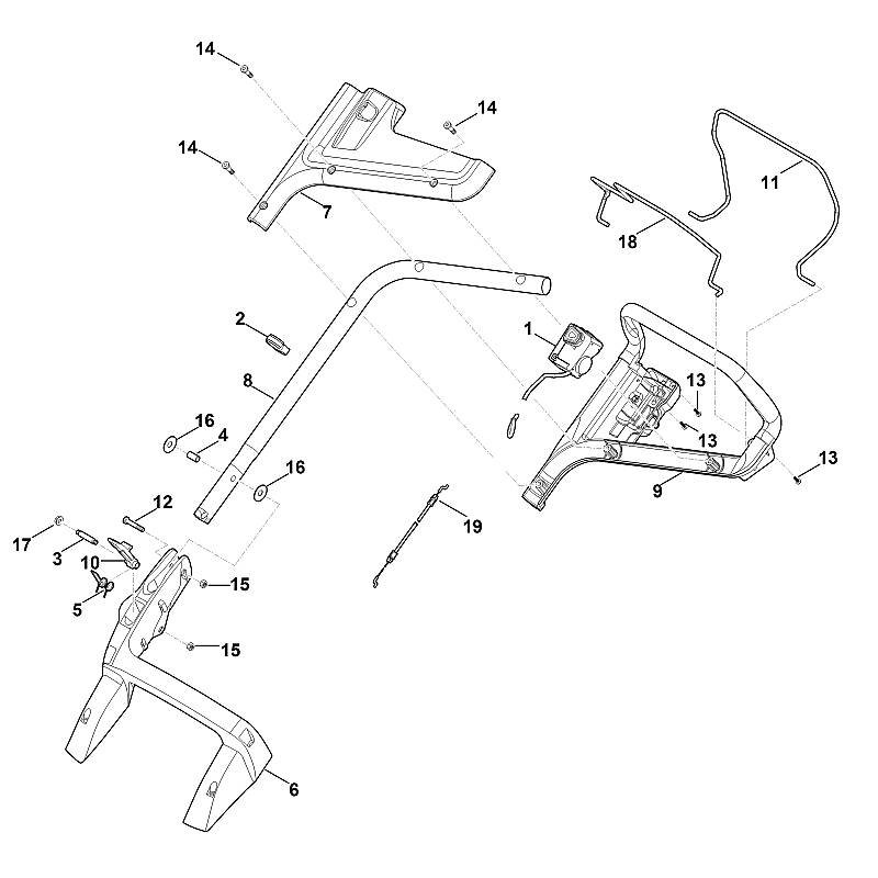 Stihl RMA448.1 TC - Handle