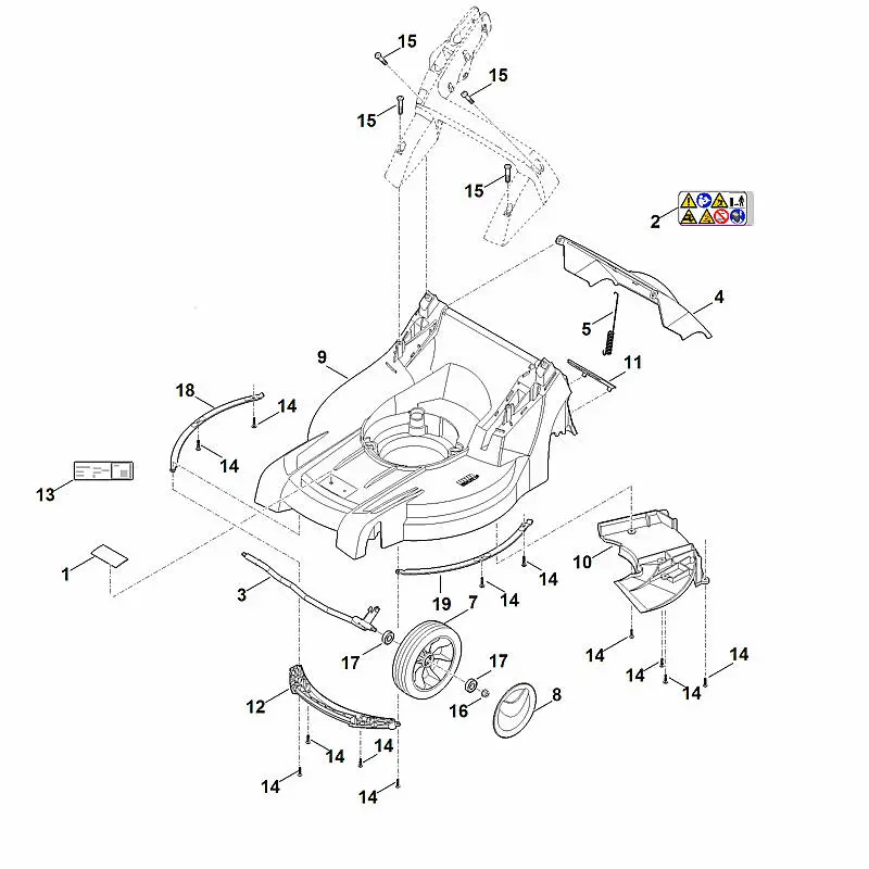 Stihl RMA448.1 TC - Housing, Front Axle