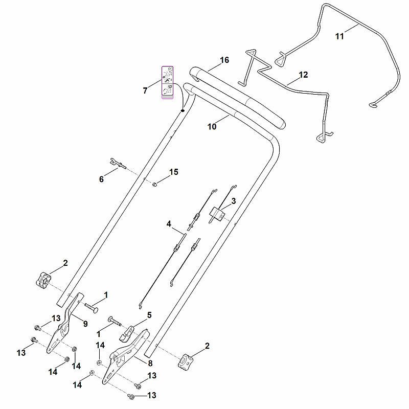 Stihl RM248.1T - Handle