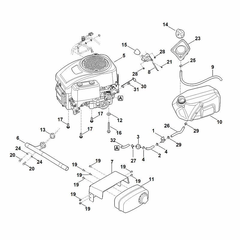 Stihl RT4082.1 - Engine, Tank