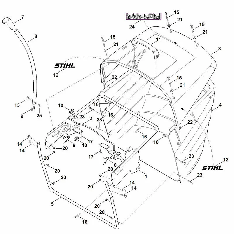 ET_ILL_61807 Stihl RT4082.1 - Grass Catcher Bag