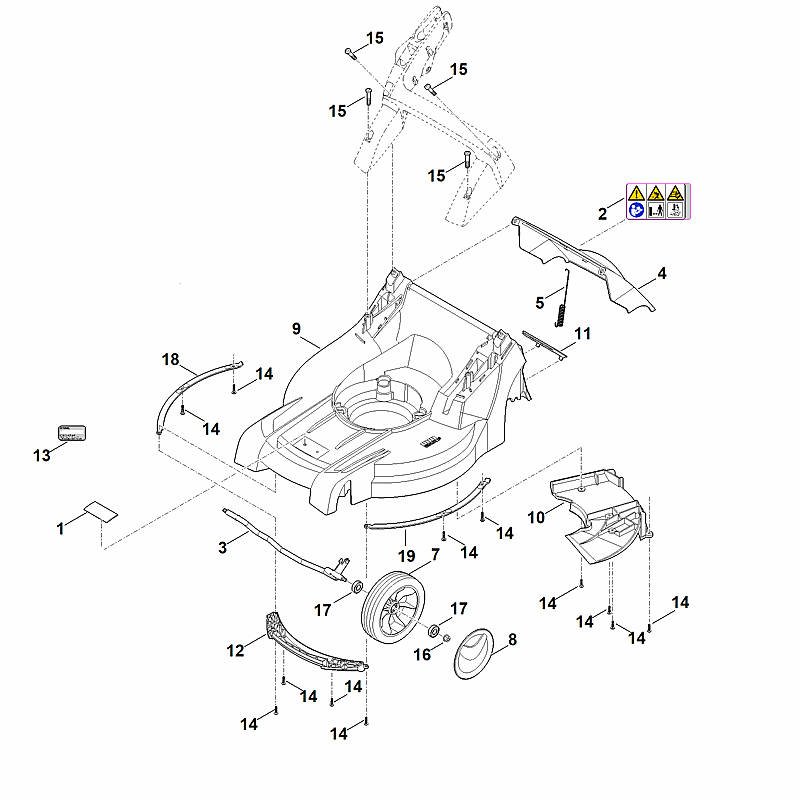 Stihl RM448.1TC - Housing, Front Axle