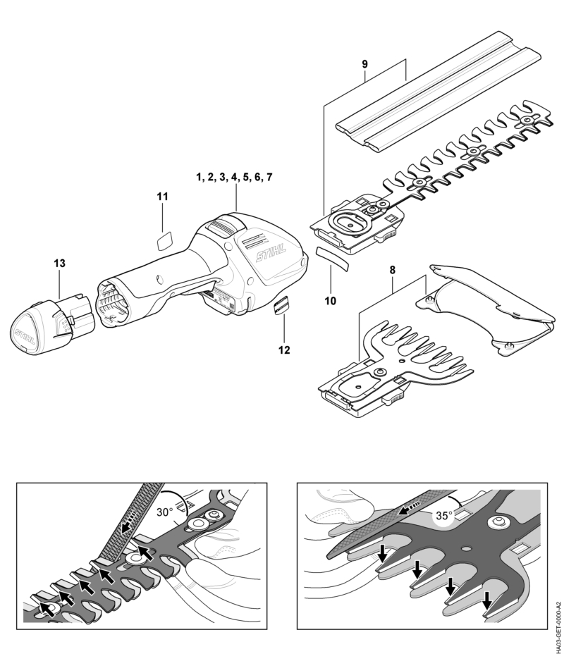 Stihl HSA26 - Spare Parts