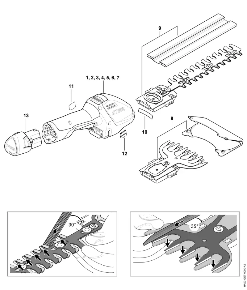 HA03-GET-0000_ZGR_05_02 Stihl HSA26 - Spare Parts