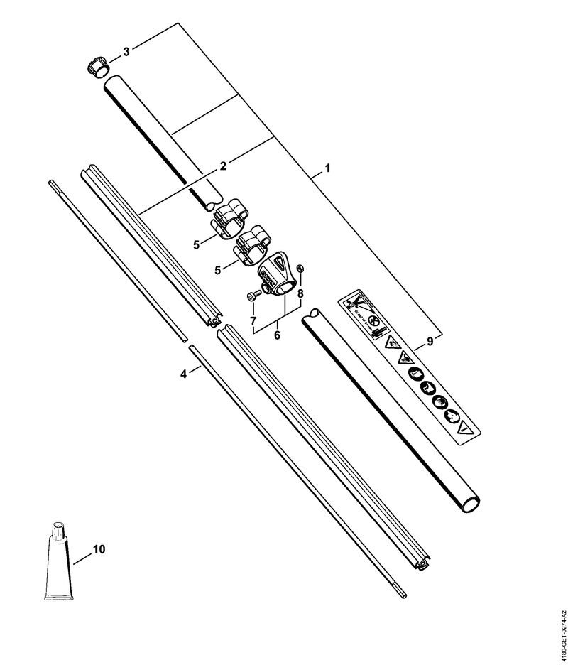 4180-GET-0274_ZGR_03_05 Stihl FS111 - drive tube