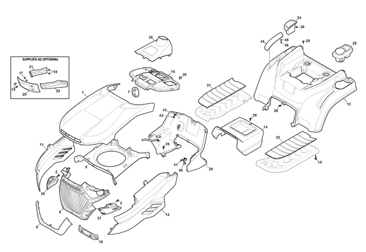 Stiga E-Ride C500 - Body Work