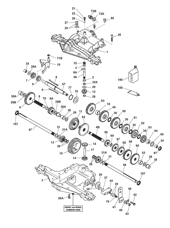 Stiga 2084 transmission