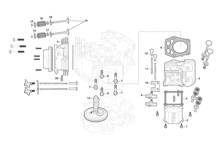 Stiga Estate 2398HW 2T2630484/ST1 - Cylinder Head