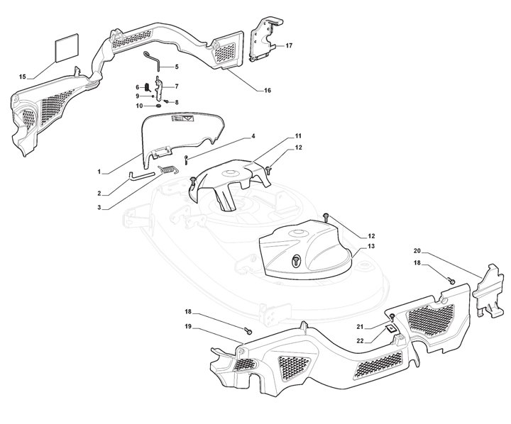 Stiga Tornado 2108HW 2T220481/ST1 - Belt Protection