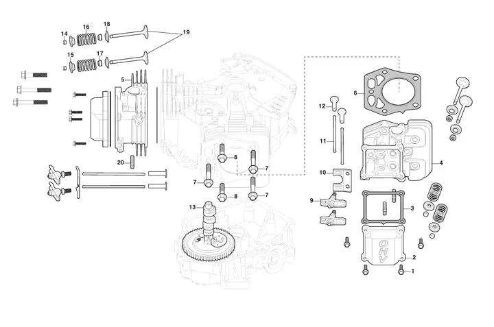 Stiga Tornado 2108HW 2T220481/ST1 - Cylinder Head