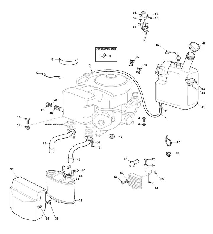 Stiga Estate Pro 9102 XWSY 2T1430381/ST1 - Engine Honda CXV690