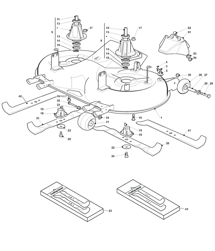 Stiga Estate Pro 9102 XWSY 2T1430381/ST1 - Cutting Plate