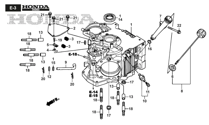 Stiga Estate Pro 9102 XWSY 2T1430381/ST1 - Crankcase