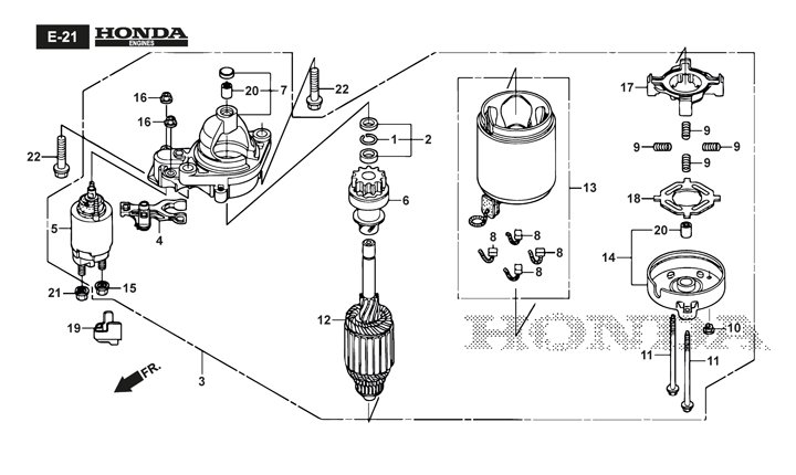 Stiga Estate Pro 9102 XWSY 2T1430381/ST1 - Starter Motor