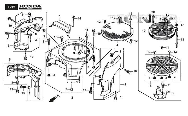 Stiga Estate 7122 HWSY 2T1310381/ST1 - Fan Cover