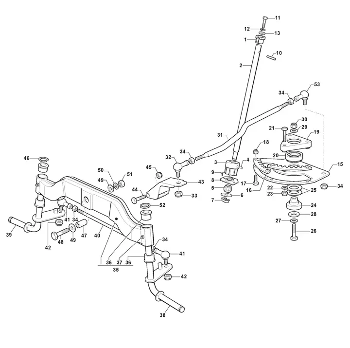 Stiga Tornado 6108HW 2T1845481/ST1 - Steering