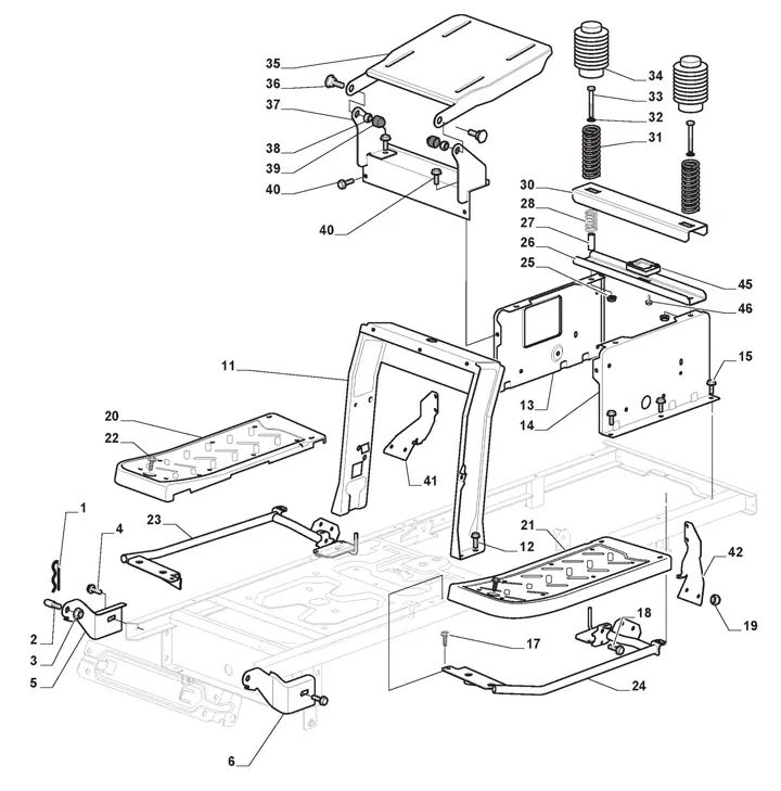 Stiga Estate 3398HW 2T2600381/ST1 - Frame