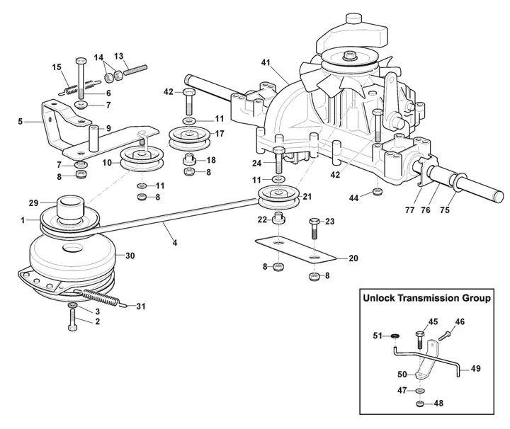 Stiga Tornado 6108HW 2T1845481/ST1 - Tuff Torq Transmission, Electro Mag