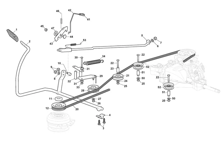 Stiga Estate 3398HW 2T2600381/ST1 - Brake, Gearbox Controls