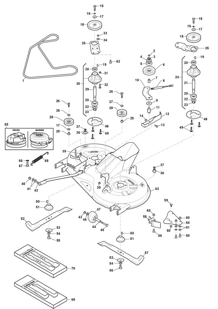 Stiga Estate 3398HW 2T2600381/ST1 - Cutter Plate