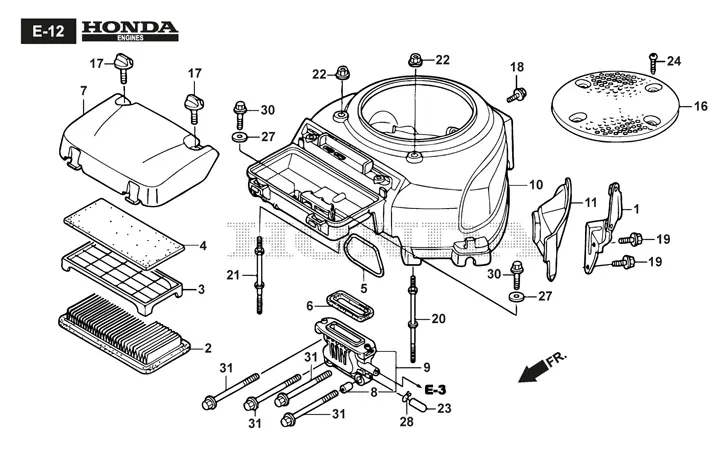 Stiga Estate 3398HW 2T2600381/ST1 - Fan Cover