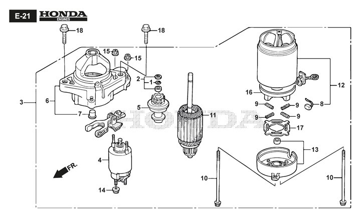 Stiga Estate 3398HW 2T2600381/ST1 - Starter Motor