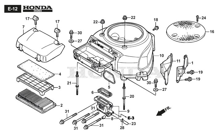 Stiga Tornado 3108HW 2T200381/ST1 - Fan Cover