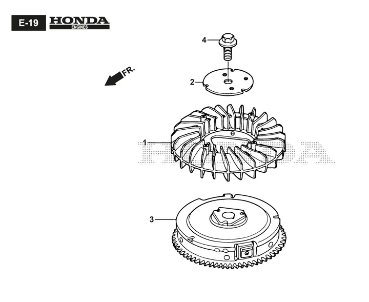 Stiga Tornado 3108HW 2T200381/ST1 - Flywheel