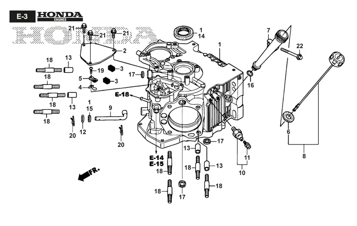 Stiga Estate 7102 HWSY 2T0980381/ST1P - Crankcase