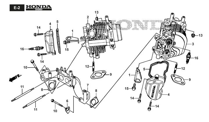 Stiga Estate 7102 HWSY 2T0980381/ST1P - Cylinder Head