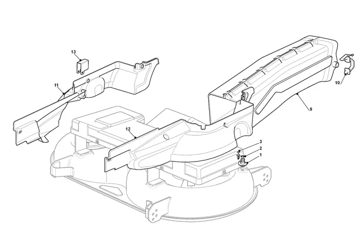 Stiga Estate Pro 9122 XWSY 2T1535381/ST1 - Guards, Conveyor