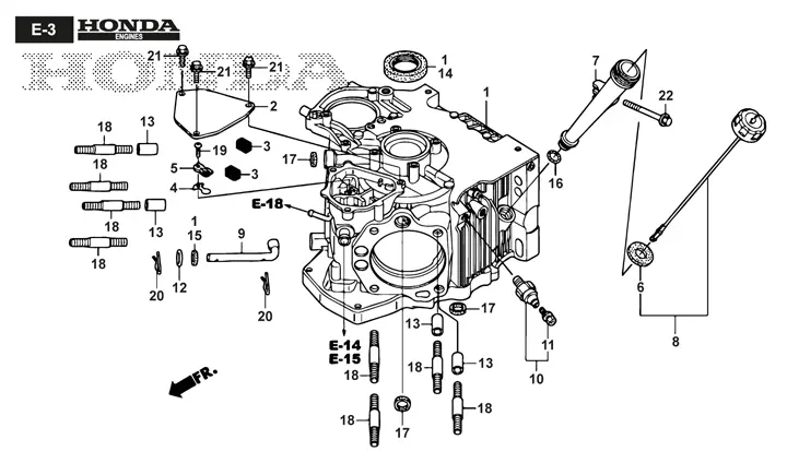 Stiga Estate Pro 9122 XWSY 2T1535381/ST1 - Crankcase