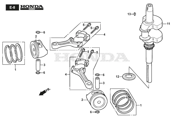 Stiga Estate 5102HW 2T1710381/ST1 - Piston, Connecting Rod