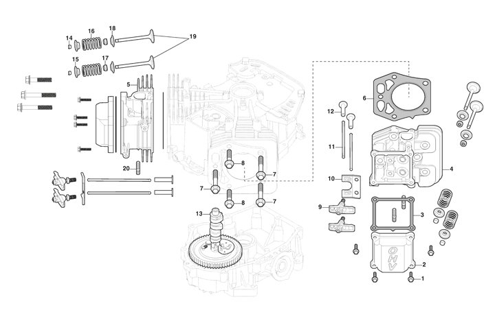 Stiga Estate 5092HW 2T0450481/ST1 - Cylinder Head