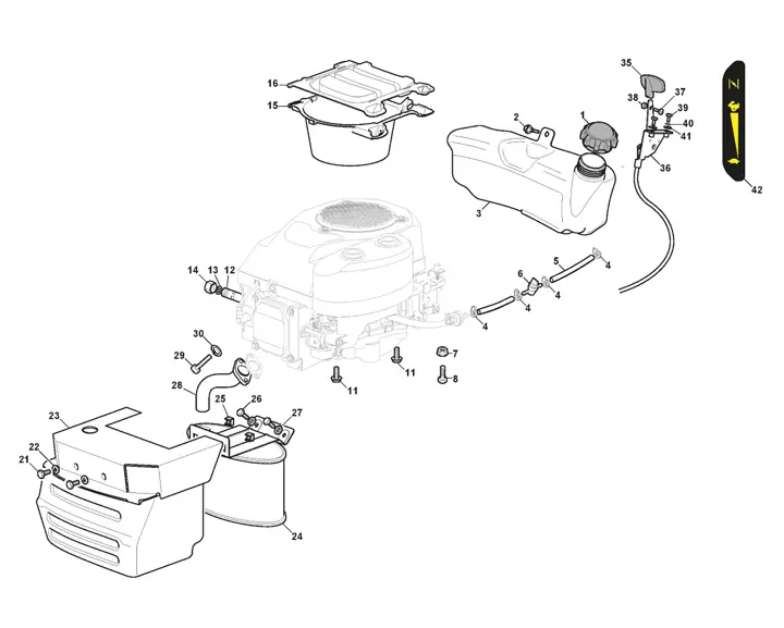 Stiga Tornado 2098 2T0510481/ST2 - Engine ST