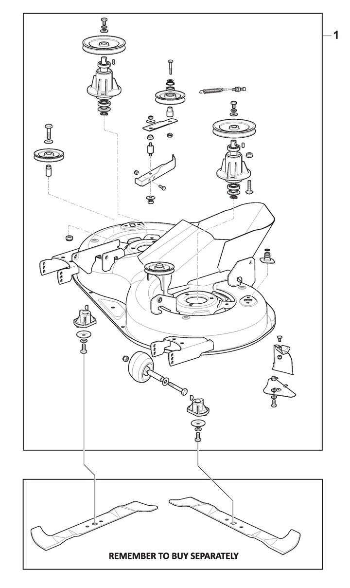 Stiga Estate 3084H 2T211028/14 - Cutting Deck Assy