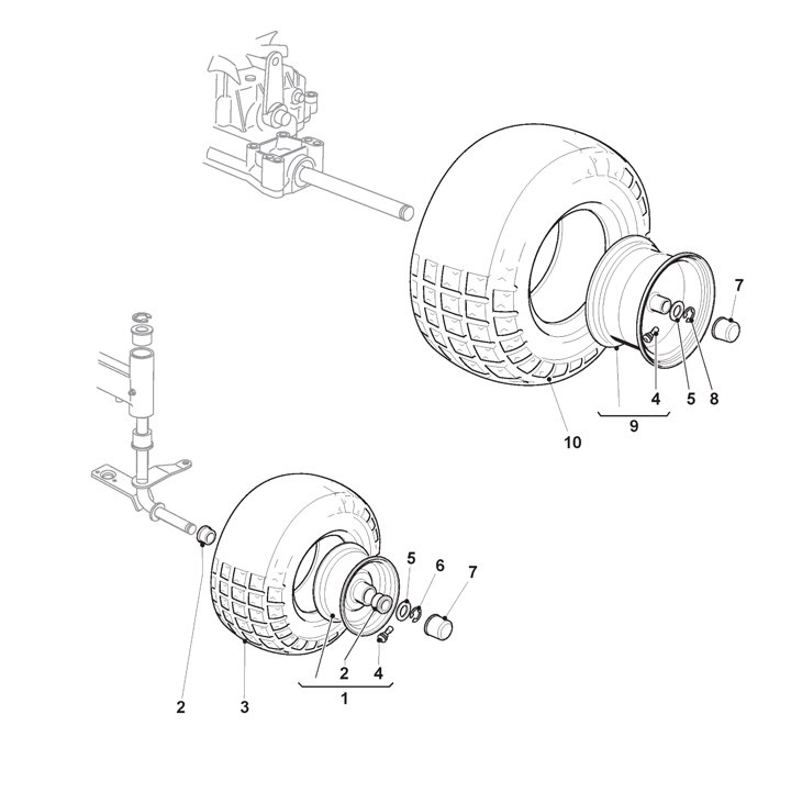 Stiga Estate 5102HW 2T1710381/ST1 - Wheels