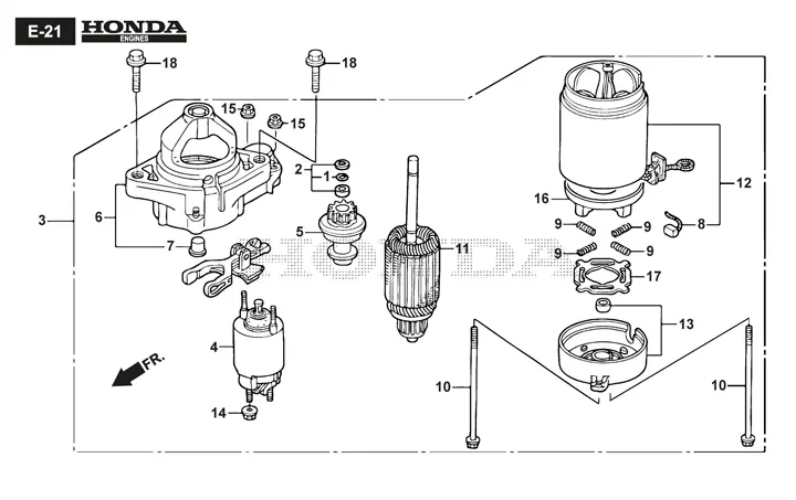 Stiga Estate 5102HW 2T1710381/ST1 - Starter Motor