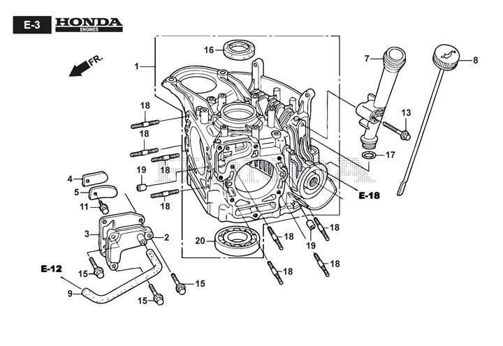 Stiga Estate 5102HW 2T1710381/ST1 - Crankcase