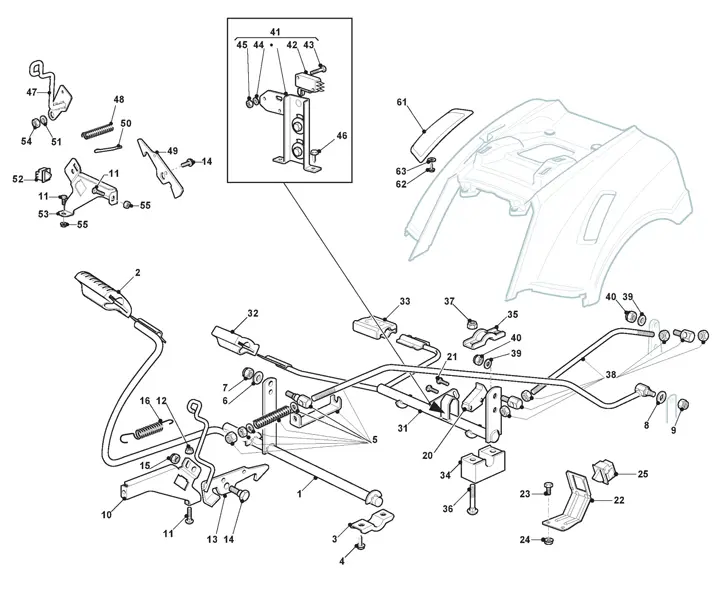 Stiga Estate 4092H 2T0430481/ST1 - Brake, Gearbox Control