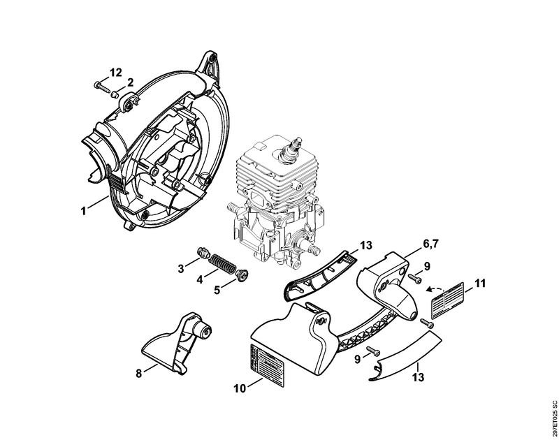 297ET025_ZGR_01_04 Stihl SH86CE - Fan Housing Inner