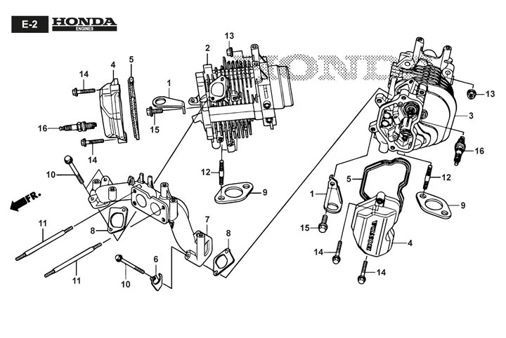 Stiga Tornado 7121HWSY 2T1945381/ST1 - Cylinder Head