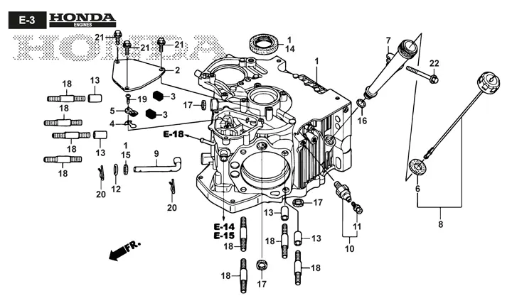 Stiga Tornado 7121HWSY 2T1945381/ST1 - Crankcase