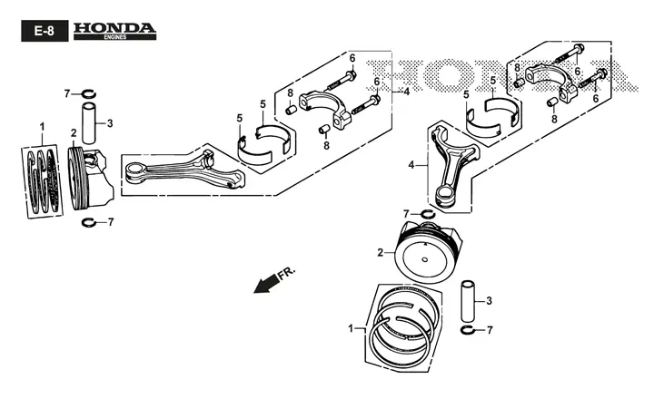 Stiga Tornado 7121HWSY 2T1945381/ST1 - Piston
