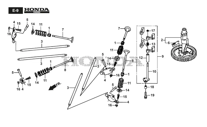Stiga Tornado 7121HWSY 2T1945381/ST1 - Camshaft