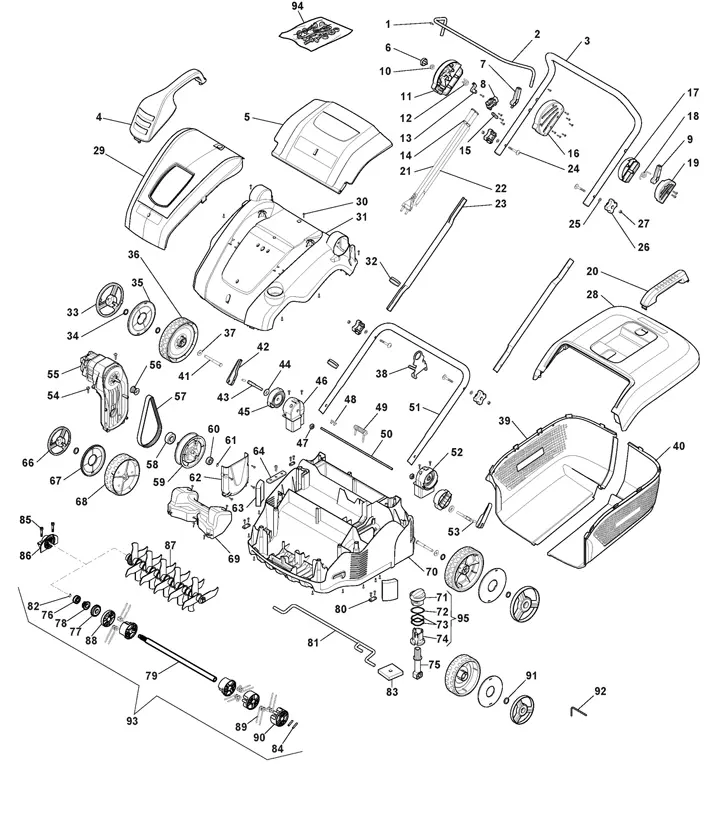 Stiga SV415E 290002152/14 -Main