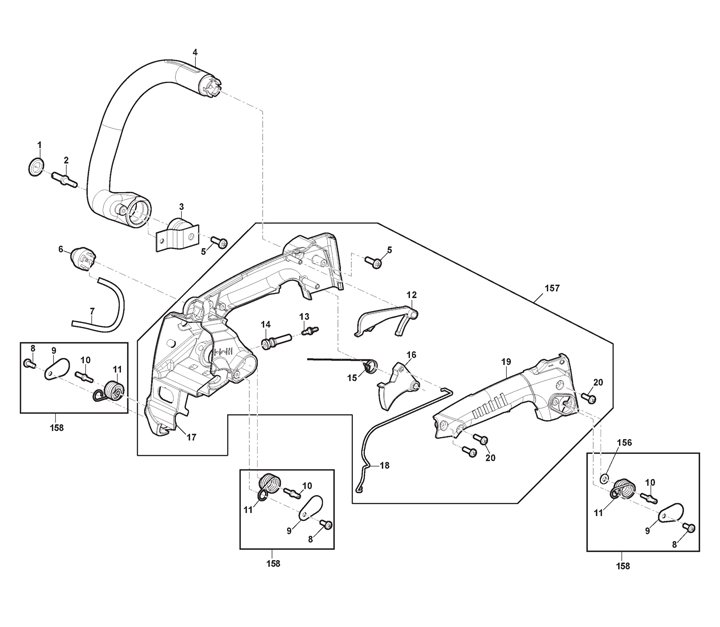 Stiga SPR276 Chainsaw 240271002/ST1 - Housing