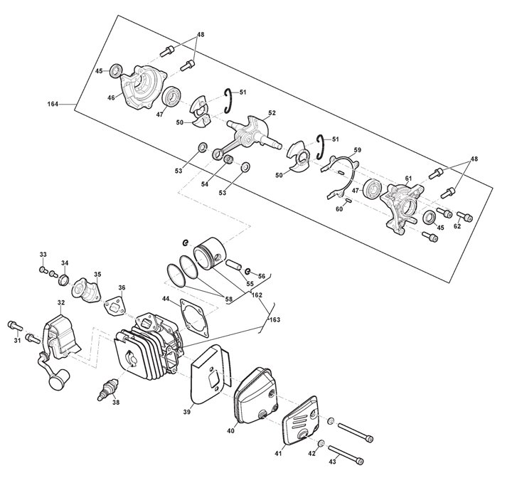 SPR 276 (2021) Stiga SPR276 Chainsaw 240271002/ST1 - Engine